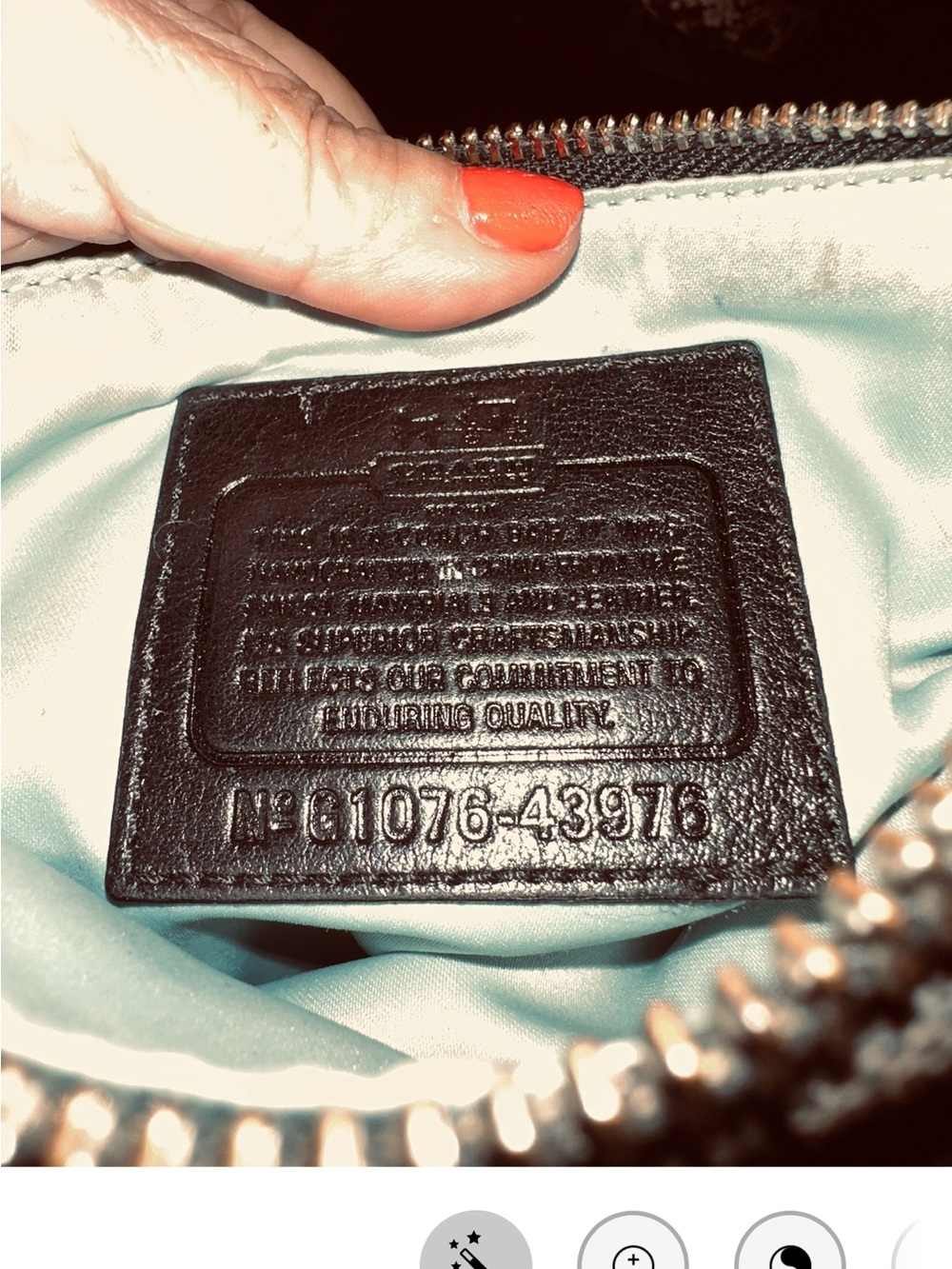 Coach Black Signature Crossbody with Leather Stripe 2010 - Picture 6 of 8